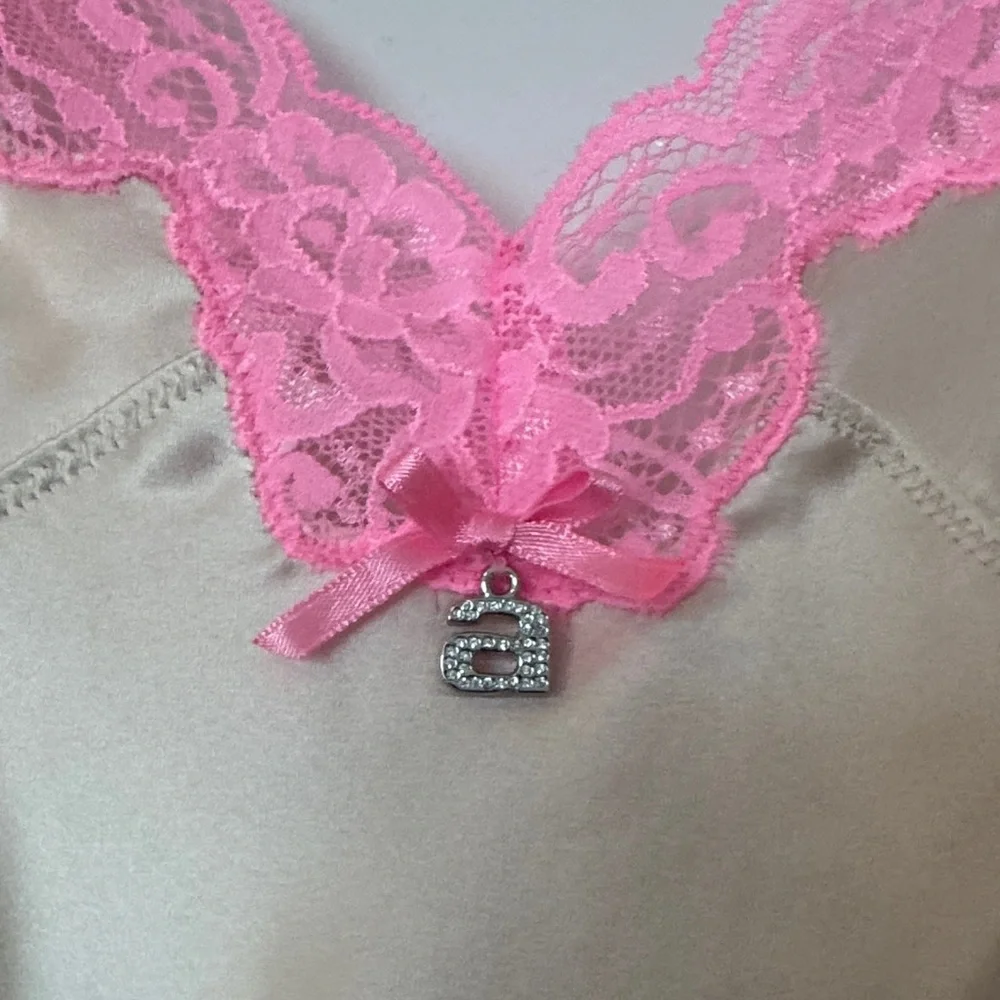 NWT Alexander Wang Silk Slip Dress with Lace - Picture 4 of 7